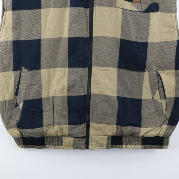 Vintage Multicolor Flannel Puffer Vest Jacket - Picture 4 of 7